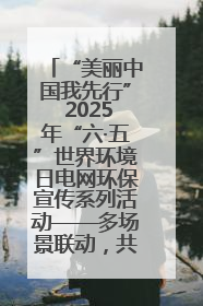 “美丽中国我先行” 2025年“六·五”世界环境日电网环保宣传系列活动——多场景联动，共筑生态发展新图景