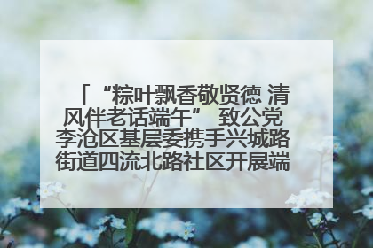 “粽叶飘香敬贤德 清风伴老话端午” 致公党李沧区基层委携手兴城路街道四流北路社区开展端午节主题活动