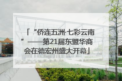 “侨连五洲·七彩云南”——第21届东盟华商会在德宏州盛大开幕
