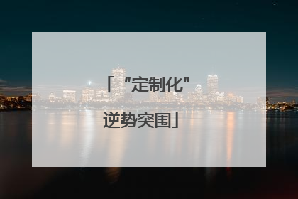 “定制化” 逆势突围