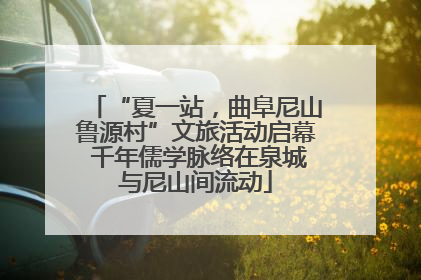 “夏一站，曲阜尼山鲁源村”文旅活动启幕 千年儒学脉络在泉城与尼山间流动