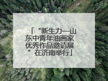 “新生力—山东中青年油画家优秀作品邀请展”在济南举行
