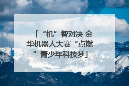 “机”智对决 金华机器人大赛“点燃”青少年科技梦