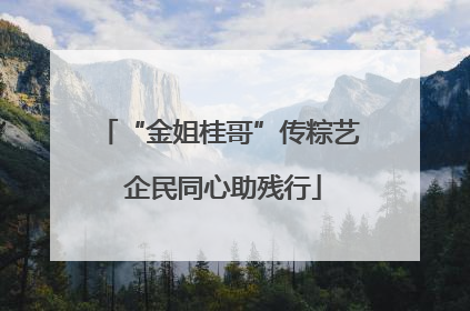 “金姐桂哥”传粽艺 企民同心助残行