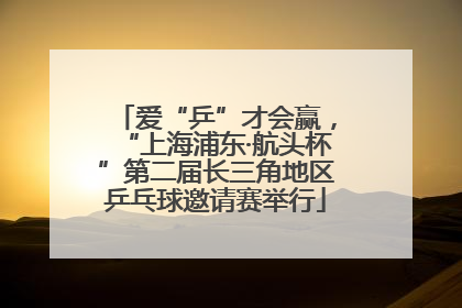 爱“乒”才会赢，“上海浦东·航头杯”第二届长三角地区乒乓球邀请赛举行