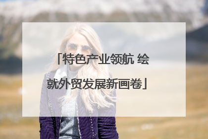 特色产业领航 绘就外贸发展新画卷