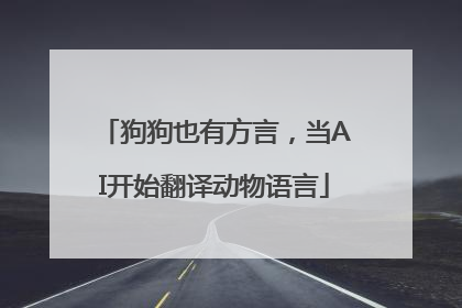 狗狗也有方言，当AI开始翻译动物语言