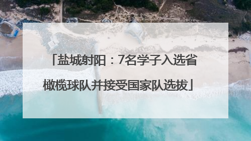 盐城射阳：7名学子入选省橄榄球队并接受国家队选拔