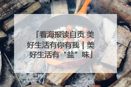 看海报读自贡 美好生活有你有我｜美好生活有“盐”味