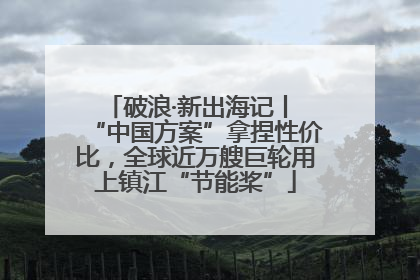 破浪·新出海记丨 “中国方案”拿捏性价比，全球近万艘巨轮用上镇江“节能桨”