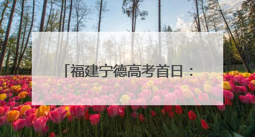 福建宁德高考首日：考场内外温情相伴