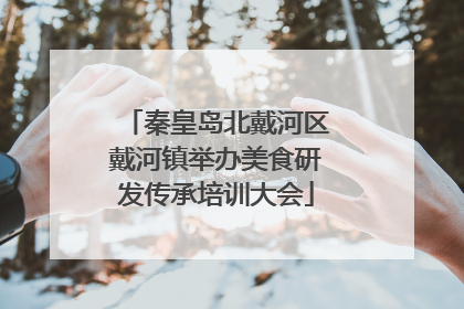秦皇岛北戴河区戴河镇举办美食研发传承培训大会