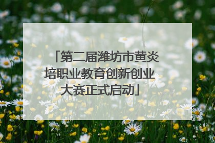 第二届潍坊市黄炎培职业教育创新创业大赛正式启动