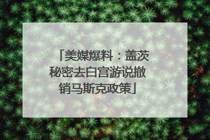 美媒爆料：盖茨秘密去白宫游说撤销马斯克政策