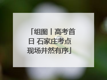 组图丨高考首日 石家庄考点现场井然有序