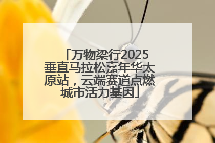 万物梁行2025垂直马拉松嘉年华太原站，云端赛道点燃城市活力基因