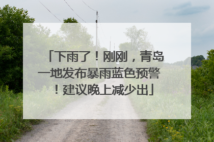 下雨了！刚刚，青岛一地发布暴雨蓝色预警！建议晚上减少出