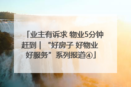 业主有诉求 物业5分钟赶到｜“好房子 好物业 好服务”系列报道④