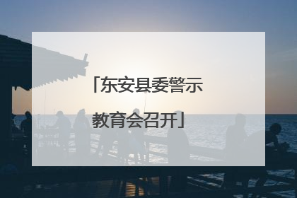 东安县委警示教育会召开