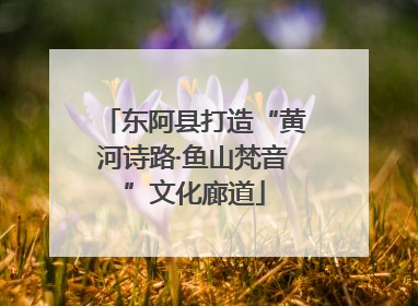 东阿县打造“黄河诗路·鱼山梵音”文化廊道