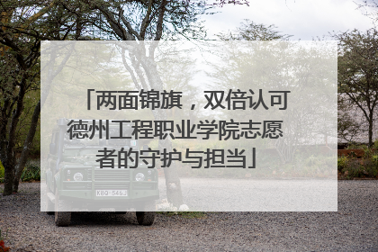 两面锦旗，双倍认可德州工程职业学院志愿者的守护与担当