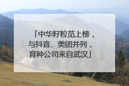 中华籽粒苋上榜，与抖音、美团并列，育种公司来自武汉