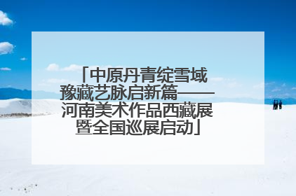 中原丹青绽雪域 豫藏艺脉启新篇——河南美术作品西藏展暨全国巡展启动