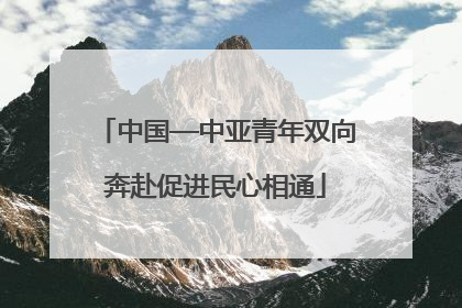 中国—中亚青年双向奔赴促进民心相通