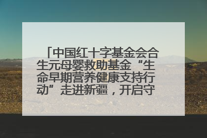 中国红十字基金会合生元母婴救助基金“生命早期营养健康支持行动”走进新疆，开启守护母婴新篇章！