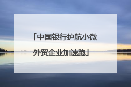 中国银行护航小微外贸企业加速跑