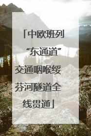 中欧班列“东通道”交通咽喉绥芬河隧道全线贯通