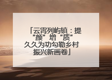云霄列屿镇：提“颜”增“质” 久久为功勾勒乡村振兴新画卷
