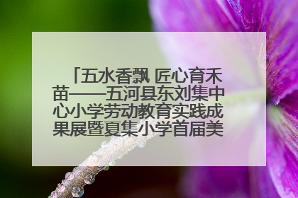 五水香飘 匠心育禾苗——五河县东刘集中心小学劳动教育实践成果展暨夏集小学首届美食节盛大举行