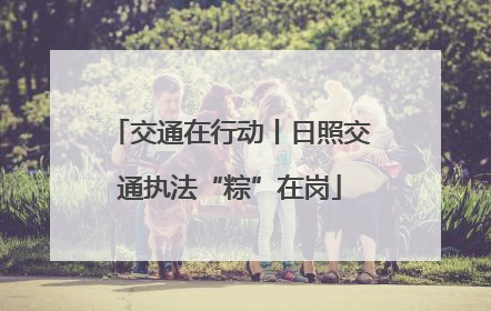 交通在行动丨日照交通执法“粽”在岗