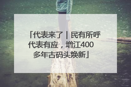 代表来了｜民有所呼代表有应，增江400多年古码头焕新