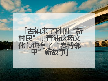 古镇来了科创“新村民”，青浦这场文化节也有了“赛博邻里”新故事