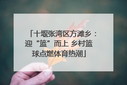 十堰张湾区方滩乡：迎“篮”而上 乡村篮球点燃体育热潮