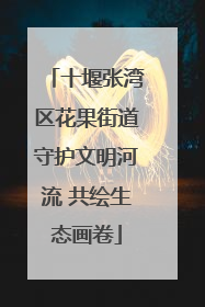 十堰张湾区花果街道守护文明河流 共绘生态画卷