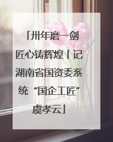 卅年磨一剑 匠心铸辉煌丨记湖南省国资委系统“国企工匠”虞孝云