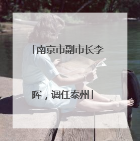 南京市副市长李晖，调任泰州