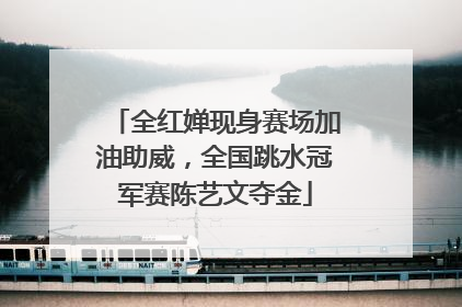 全红婵现身赛场加油助威，全国跳水冠军赛陈艺文夺金