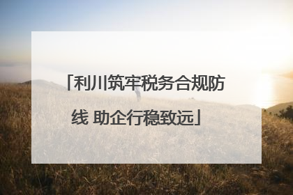 利川筑牢税务合规防线 助企行稳致远