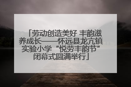 劳动创造美好 丰韵滋养成长——怀远县龙亢镇实验小学“悦劳丰韵节”闭幕式圆满举行