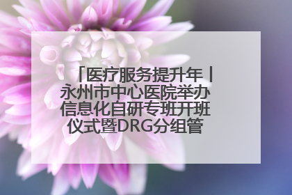 医疗服务提升年丨永州市中心医院举办信息化自研专班开班仪式暨DRG分组管理系统上线培训会