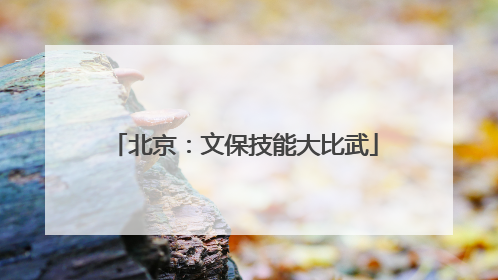北京：文保技能大比武