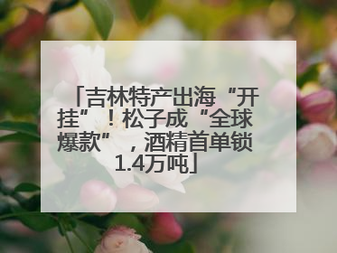 吉林特产出海“开挂”！松子成“全球爆款”，酒精首单锁1.4万吨