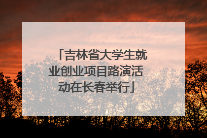 吉林省大学生就业创业项目路演活动在长春举行