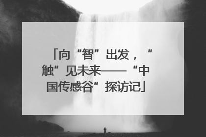 向“智”出发，“触”见未来——“中国传感谷”探访记