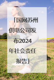 国网苏州供电公司发布2024年社会责任报告