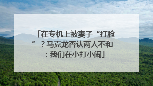 在专机上被妻子“打脸”？马克龙否认两人不和：我们在小打小闹